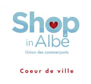 shop in albe, albertville, union des commerçants, logo